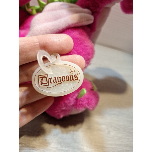 Dragoons Pink Green Plush dragon - Picture 5 of 8